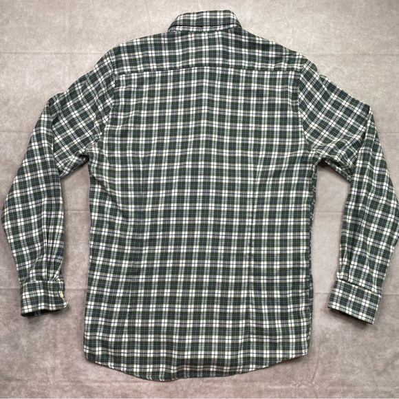 Barbour Shirt Men's M Plaid Flannel Eco 3 Tailored Shirt Button Down Casual - Picture 9 of 16